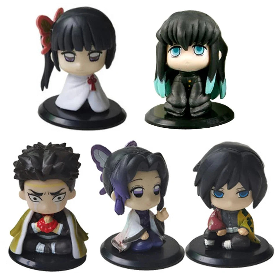 Mini Action Figures Demon Slayer - Kit Exclusivo Colecionável
